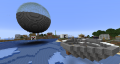 The sphere with Littlebrick's Dome-ain in the background